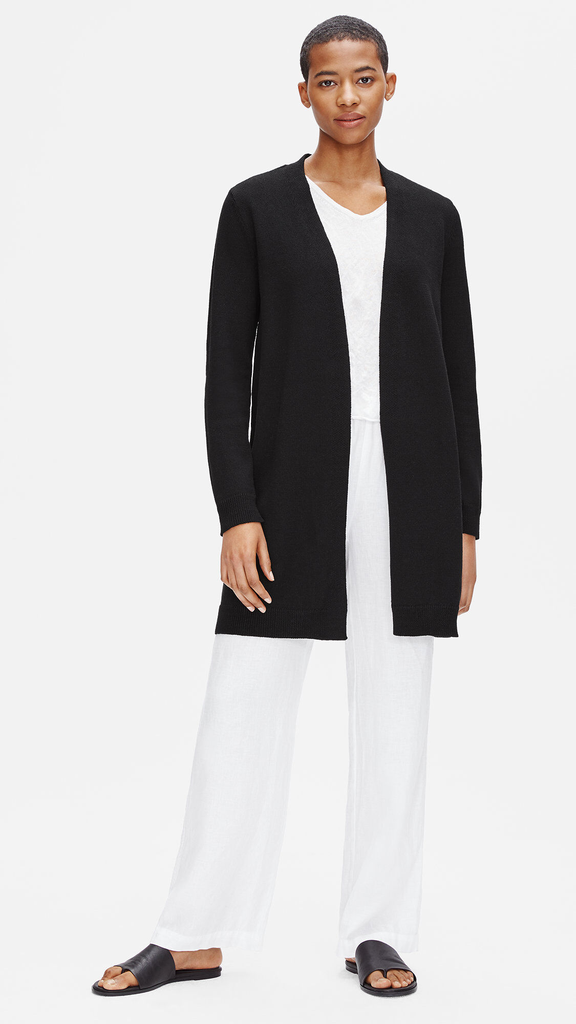 Organic Linen Cotton Long Cardigan