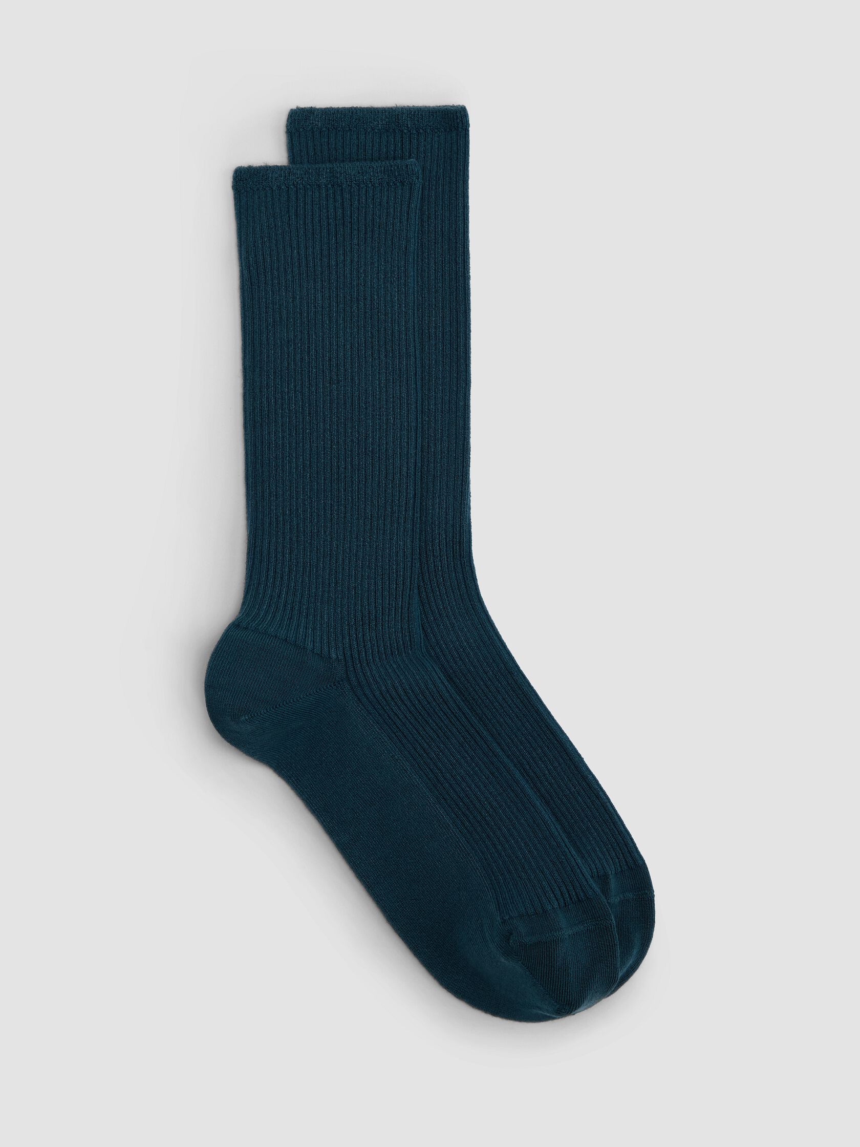 Ribbed Knit Trouser Sock