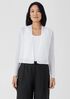 Organic Linen Cotton Airy Tuck Cropped Cardigan