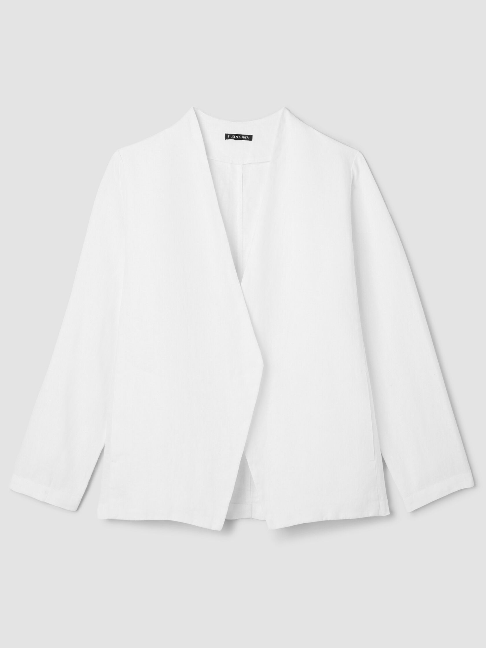 Heavy Organic Linen Angled Jacket