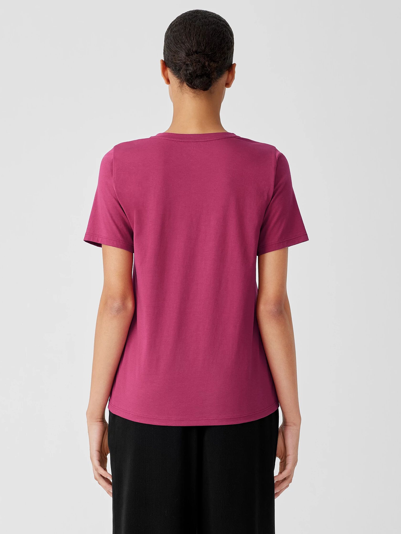 Organic Pima Cotton Jersey Round Neck Tee