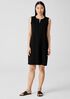 Cotton Ponte Zip-Up Dress
