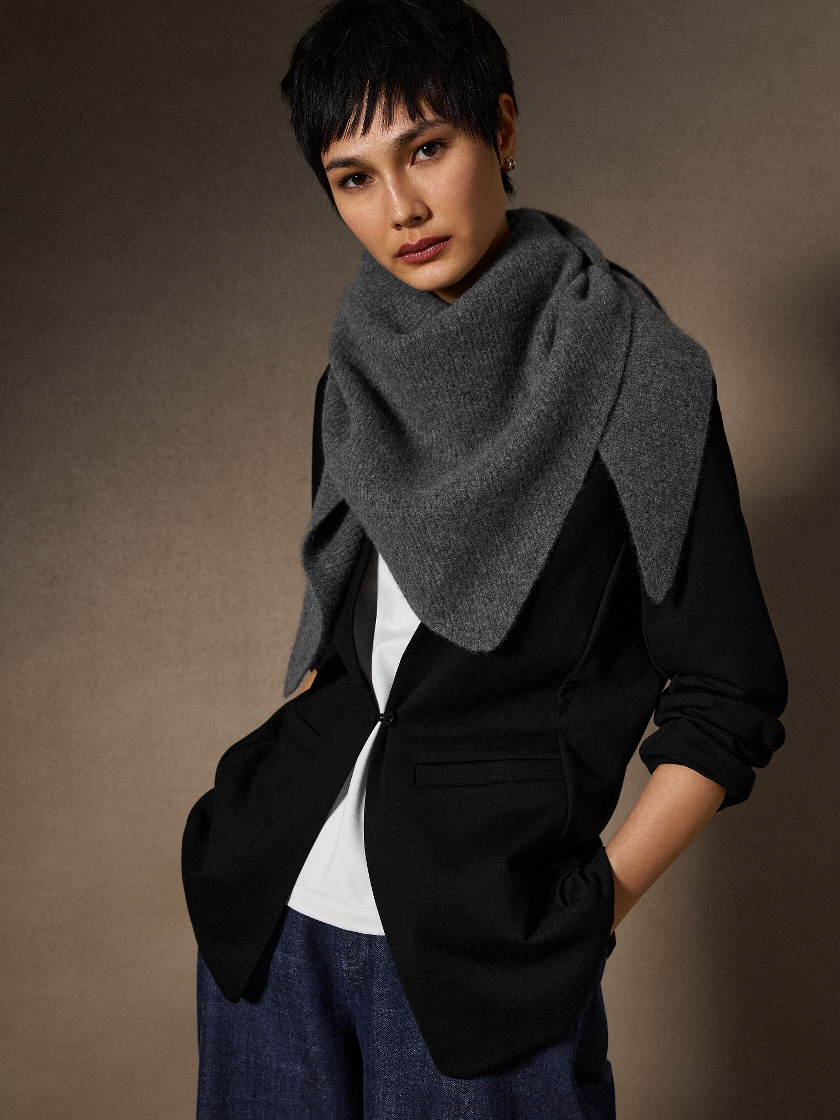 Italian Cashmere Triangle Scarf