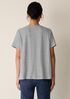 Striped Organic Linen Jersey Crew Neck Tee