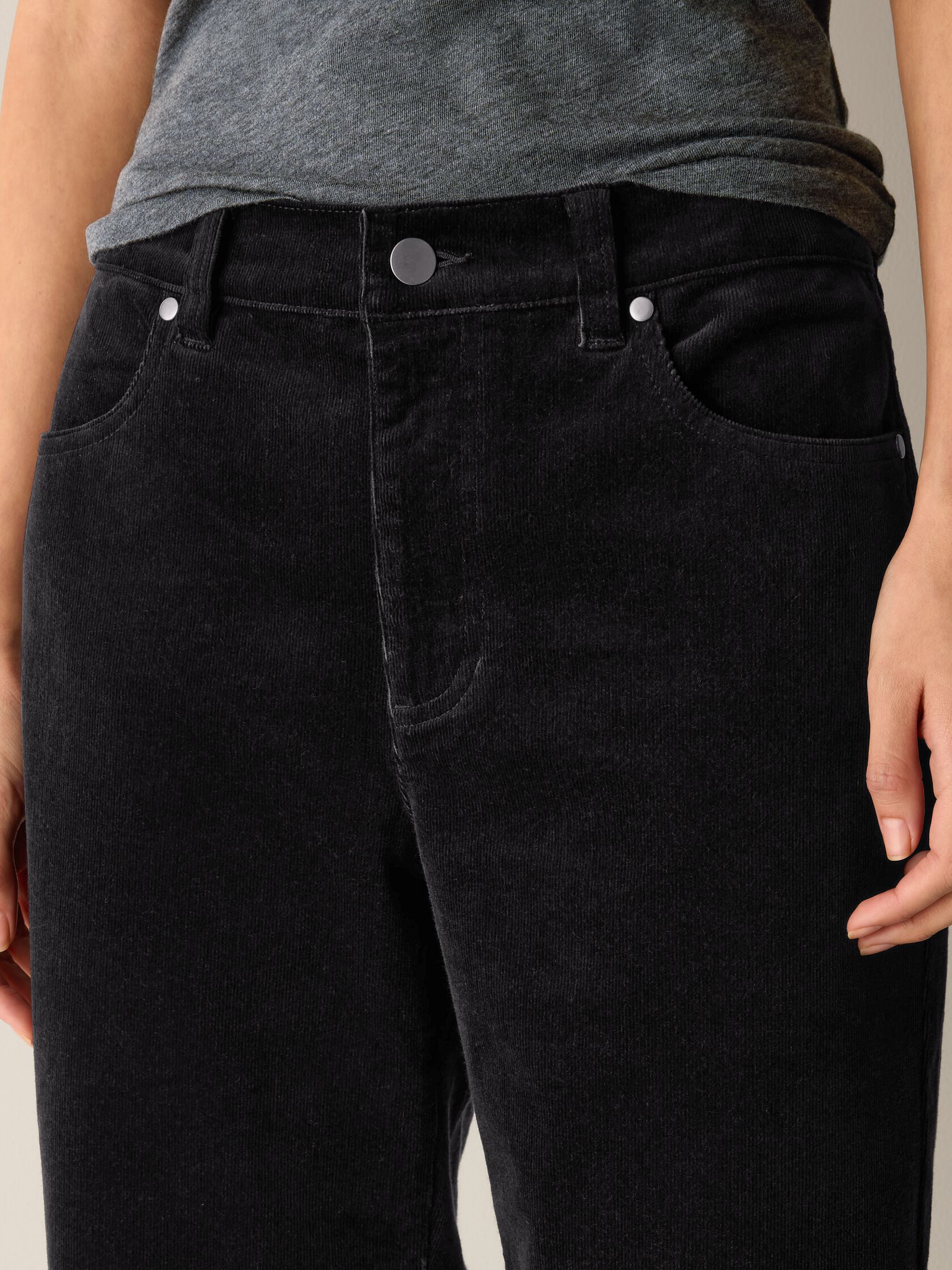 Organic Cotton Stretch Corduroy Straight Pant