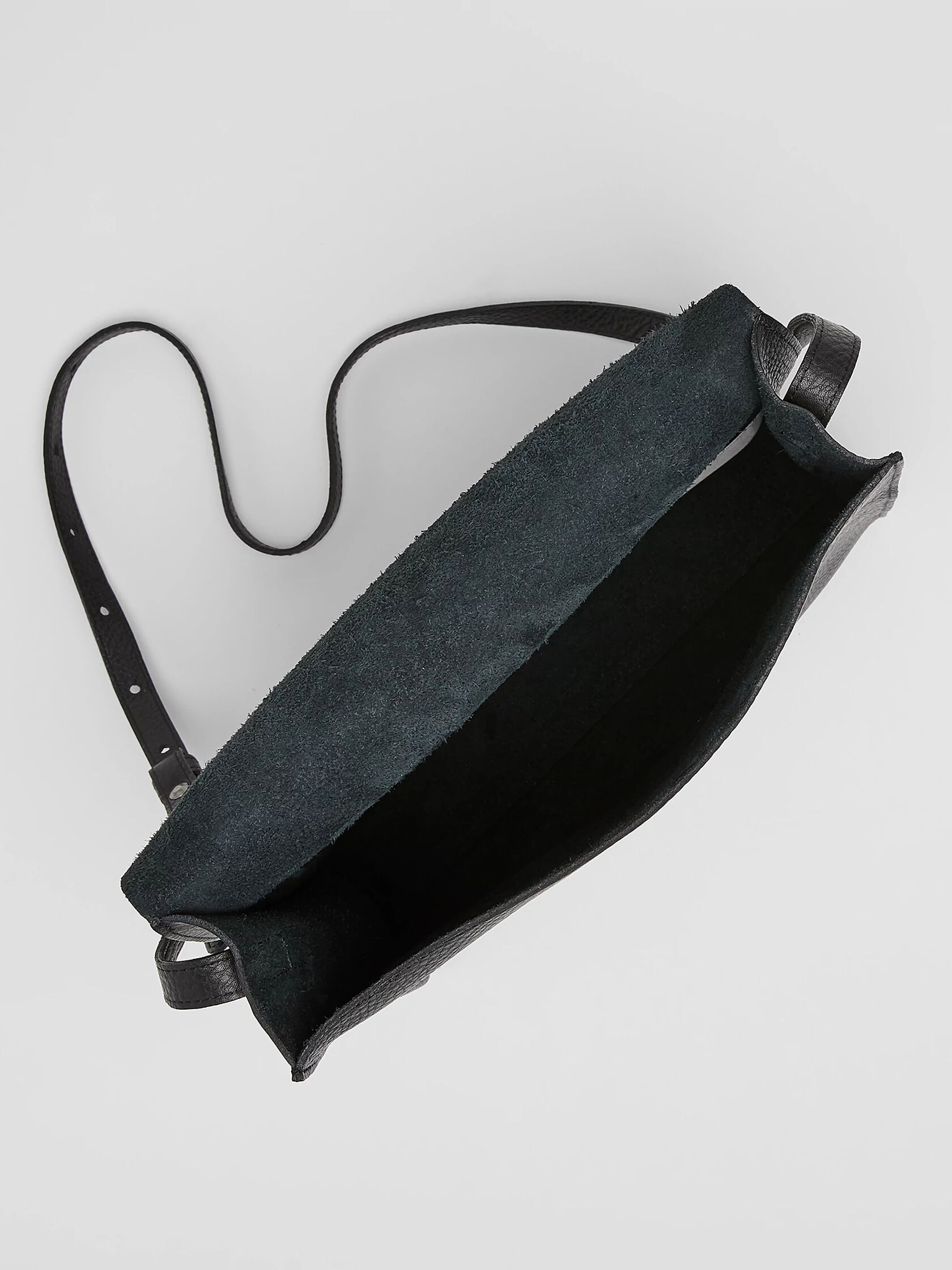 Grainy Italian Leather Crossbody Bag