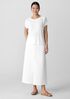 Organic Linen Cotton Jewel Neck Top