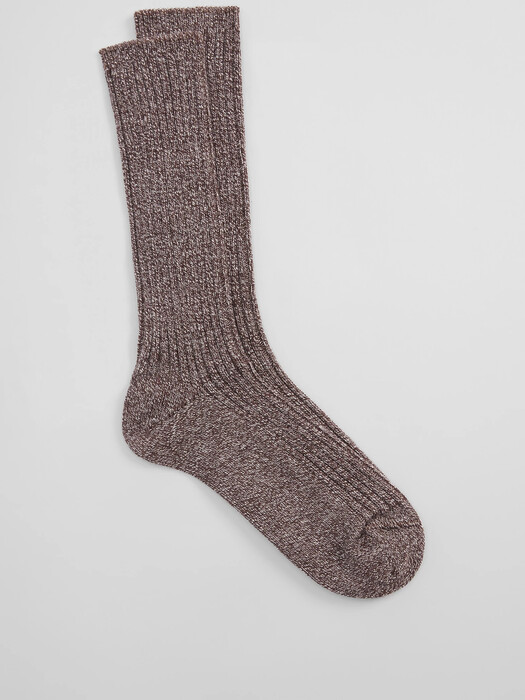 Organic Cotton Marled Slouchy Sock
