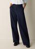 Cotton Stretch Denim Roomy Wide Trouser