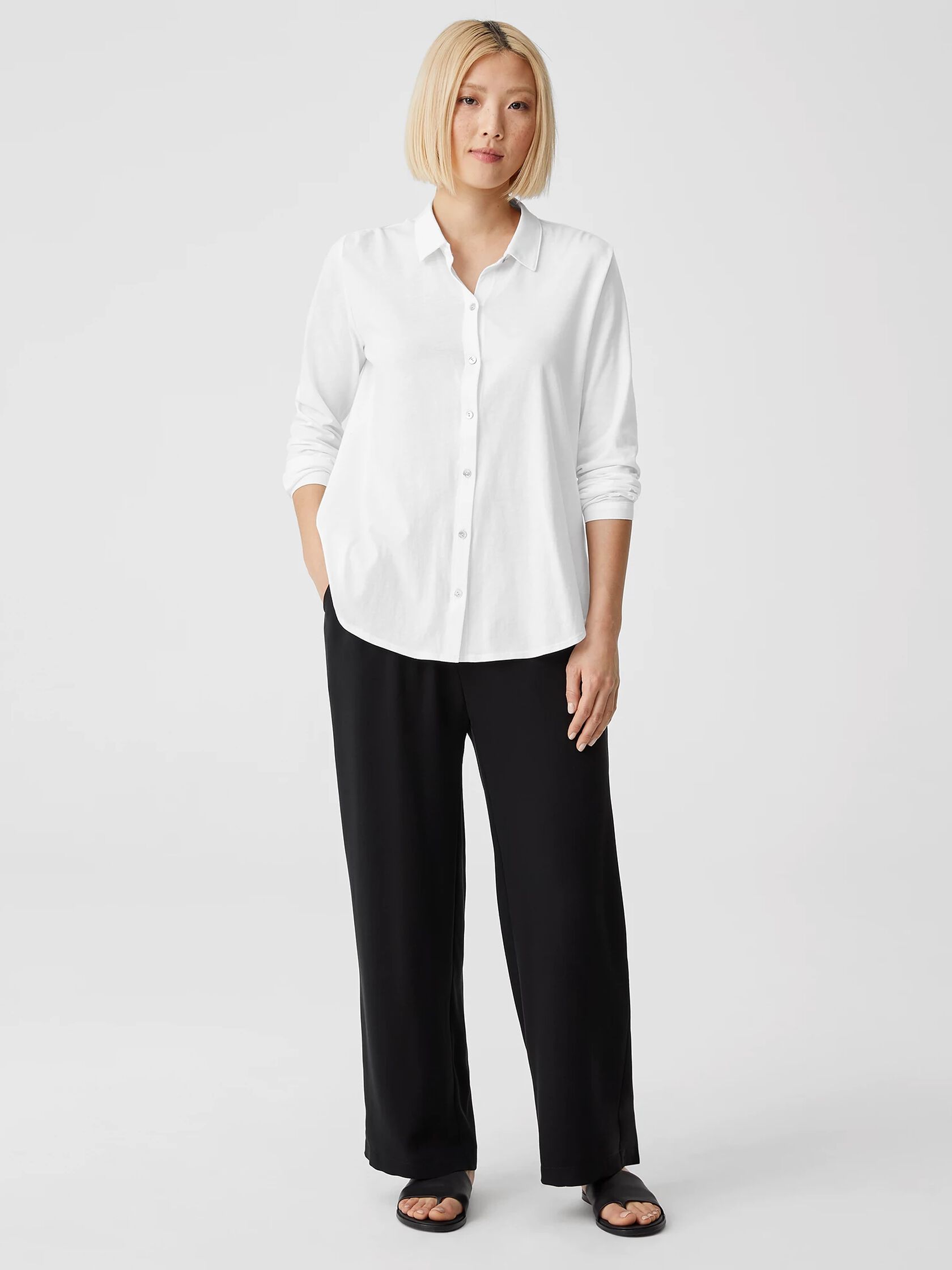 System Organic Cotton Easy Jersey Shirt