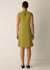 Organic Cotton Pucker Mock Neck Dress