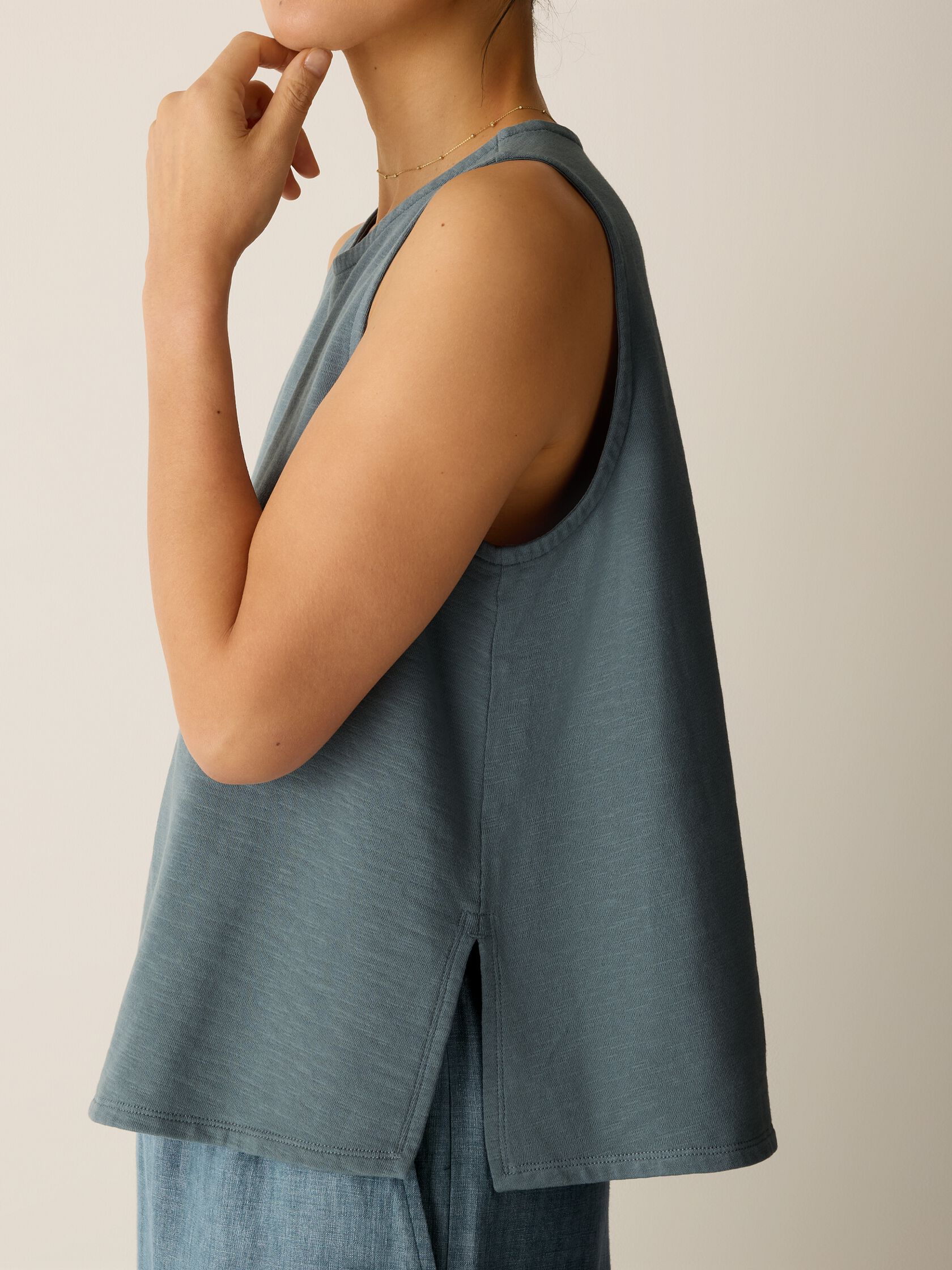 Garment-Dyed Organic Cotton Terry Shell