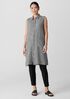Puckered Organic Linen Sleeveless Dress