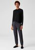 Fine Jersey Mock Neck Top