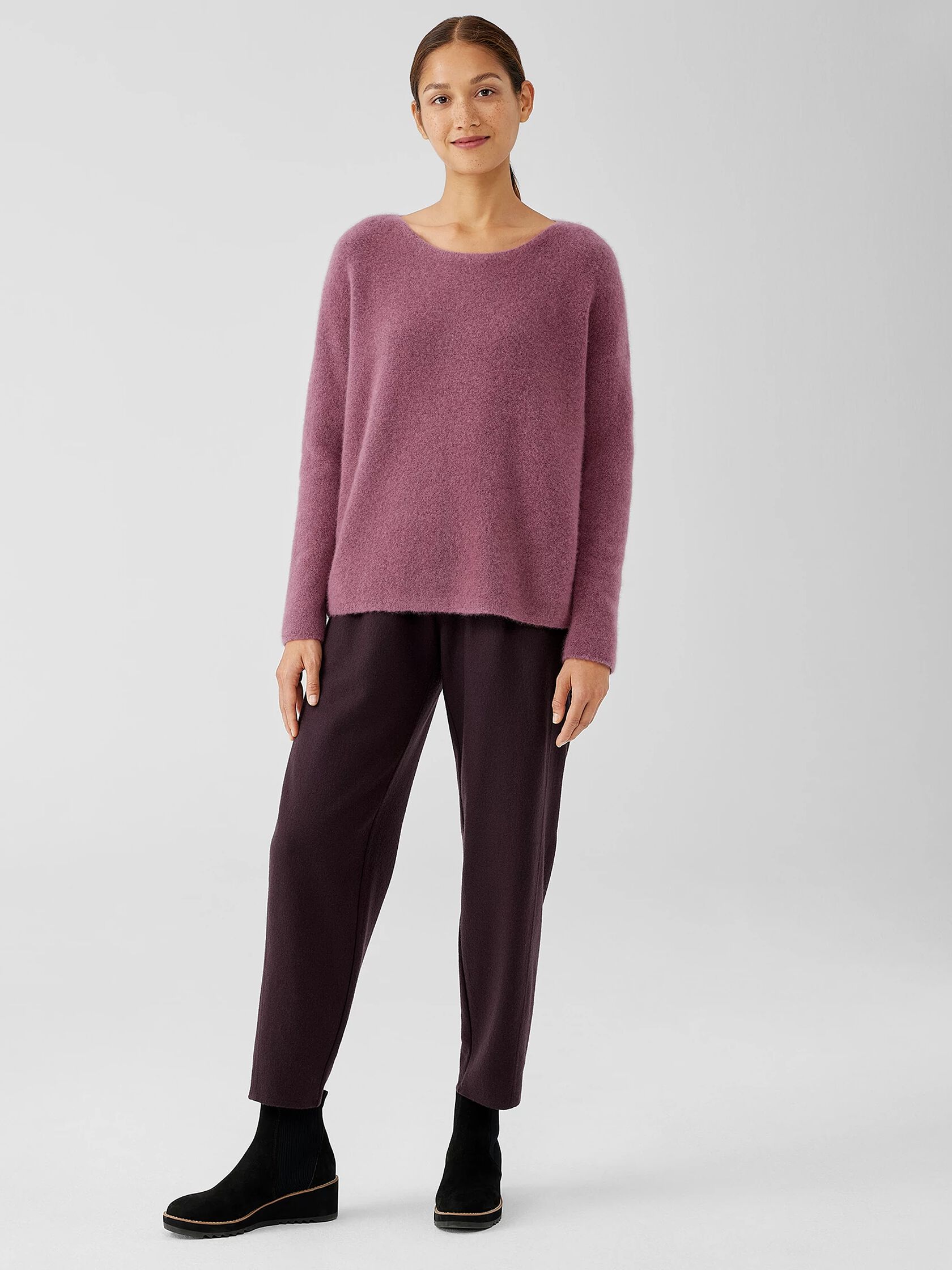 Cashmere Silk Bliss Boatneck Top