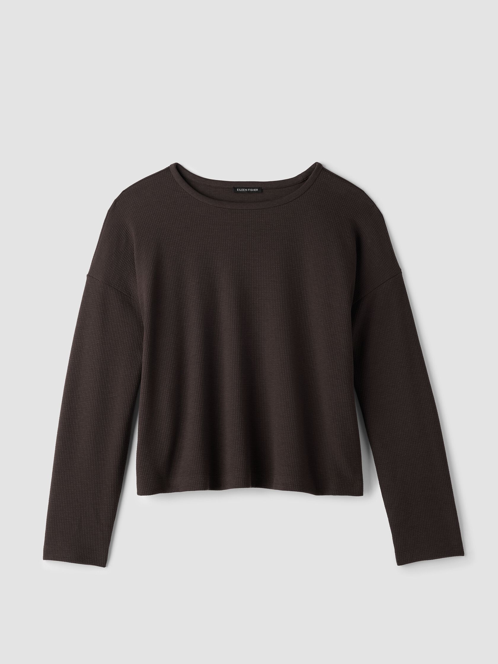 Waffle Cotton Blend Doubleknit Box-Top