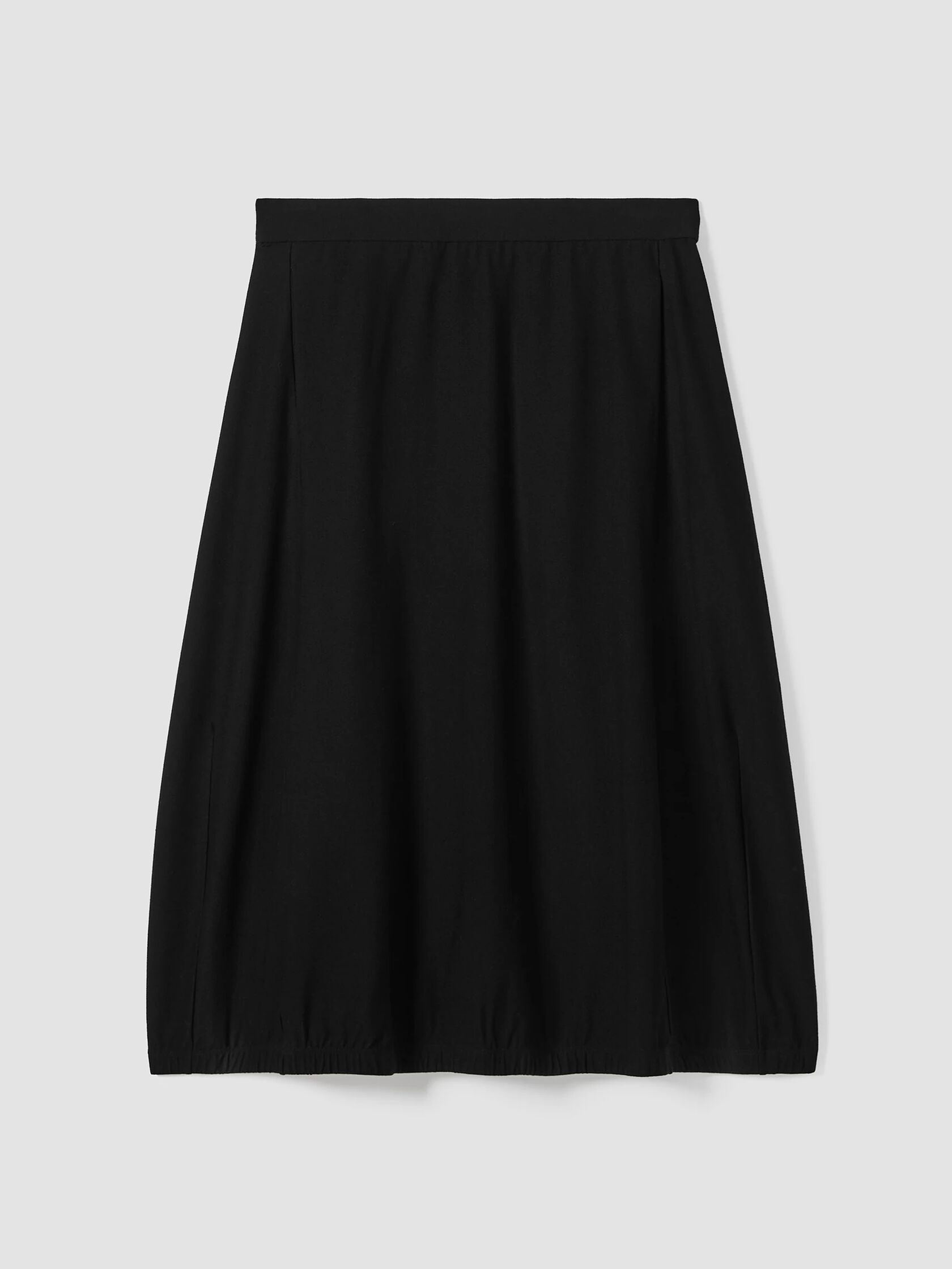 Washable Stretch Crepe Lantern Skirt