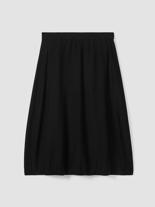 Washable Stretch Crepe Lantern Skirt