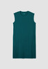 Pima Cotton Stretch Jersey Round Neck Dress