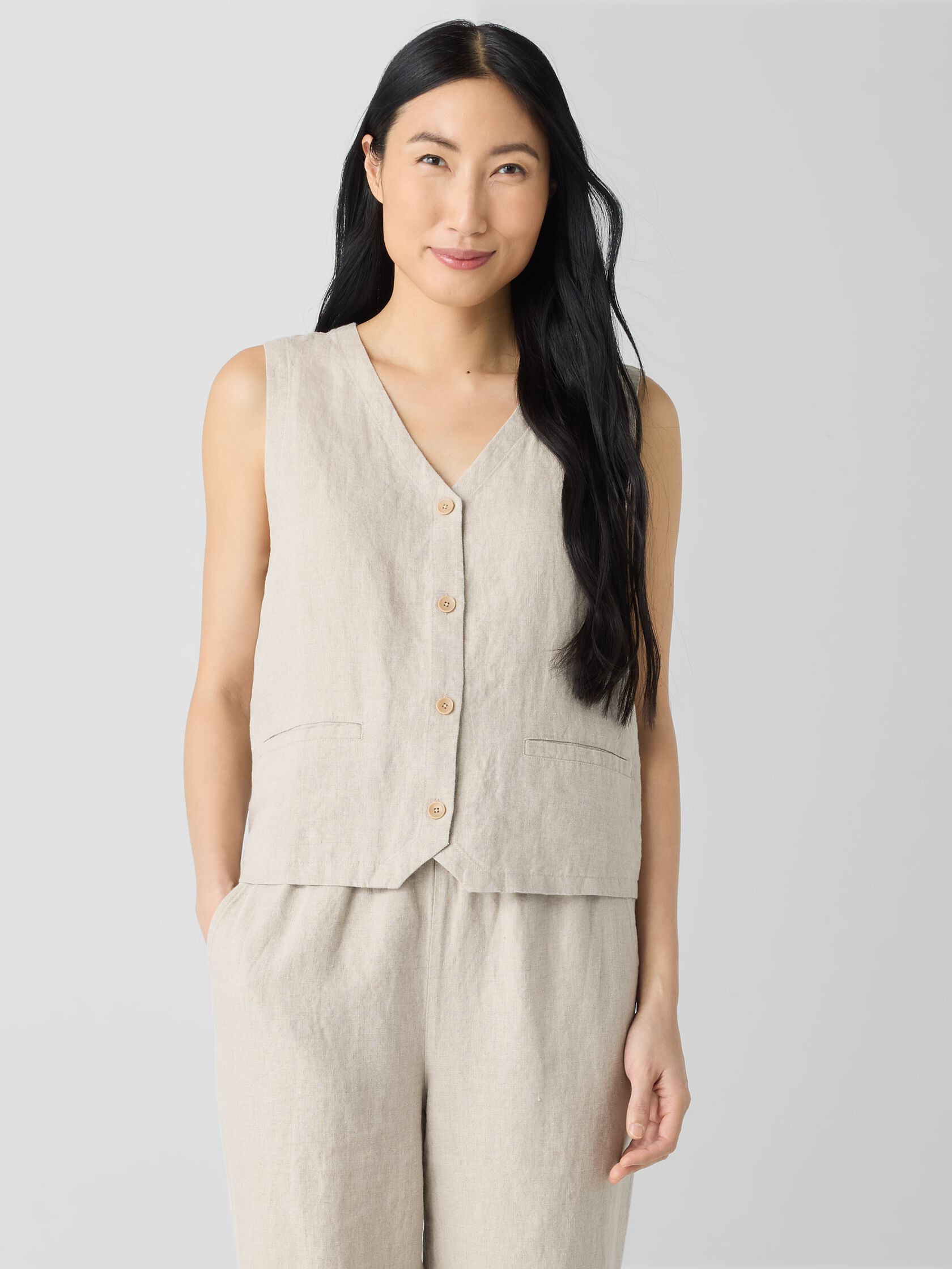 Organic Linen Vest