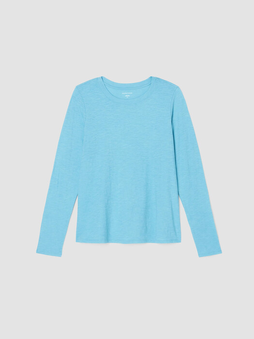 Organic Cotton Slub Crew Neck Top