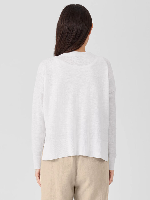 Organic Linen Cotton Slub Cardigan
