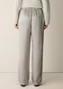 Textured Satin Straight Pant