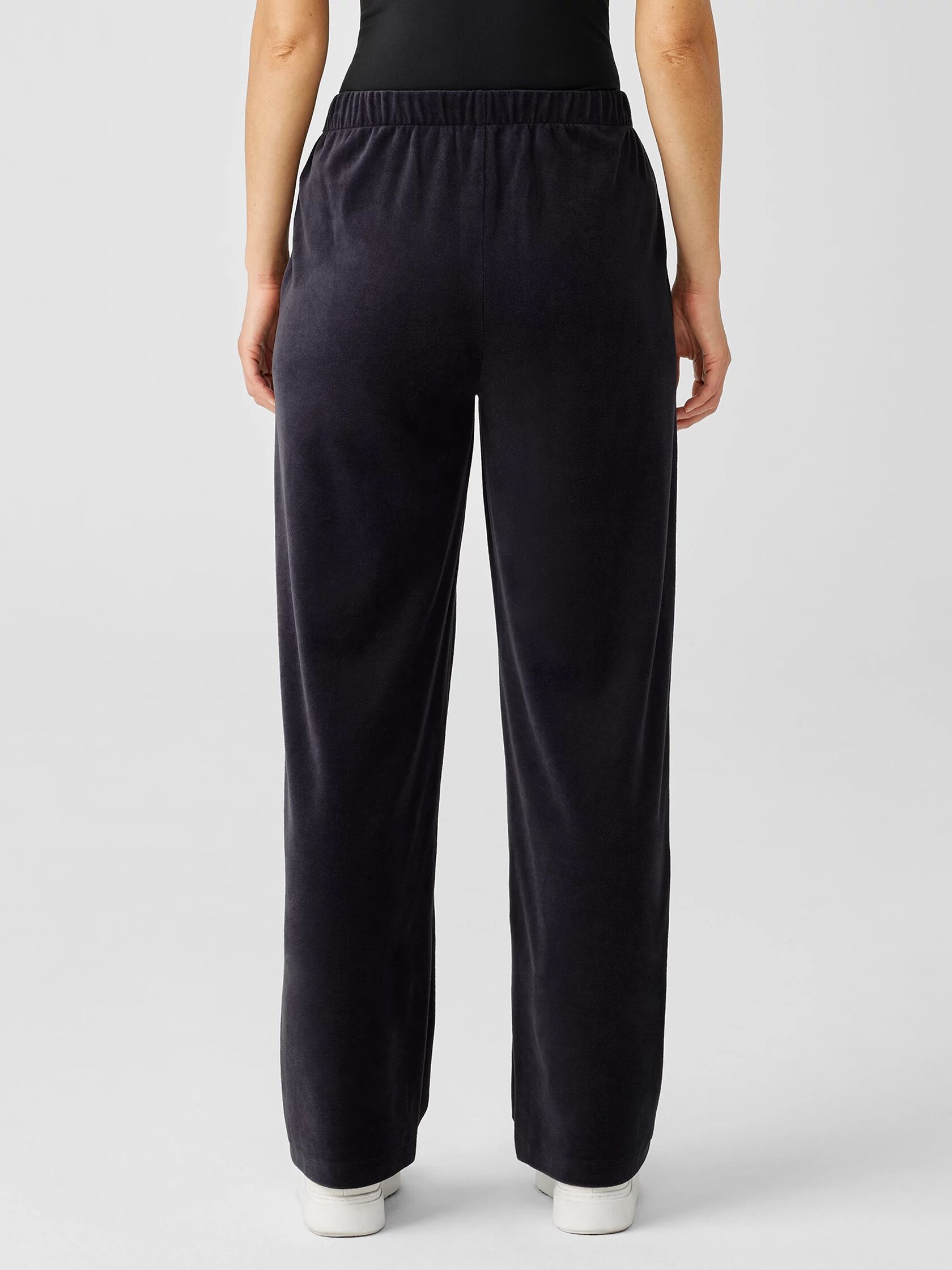 Cotton Velour Straight Pant