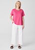 Organic Linen Jersey Crew Neck Tee