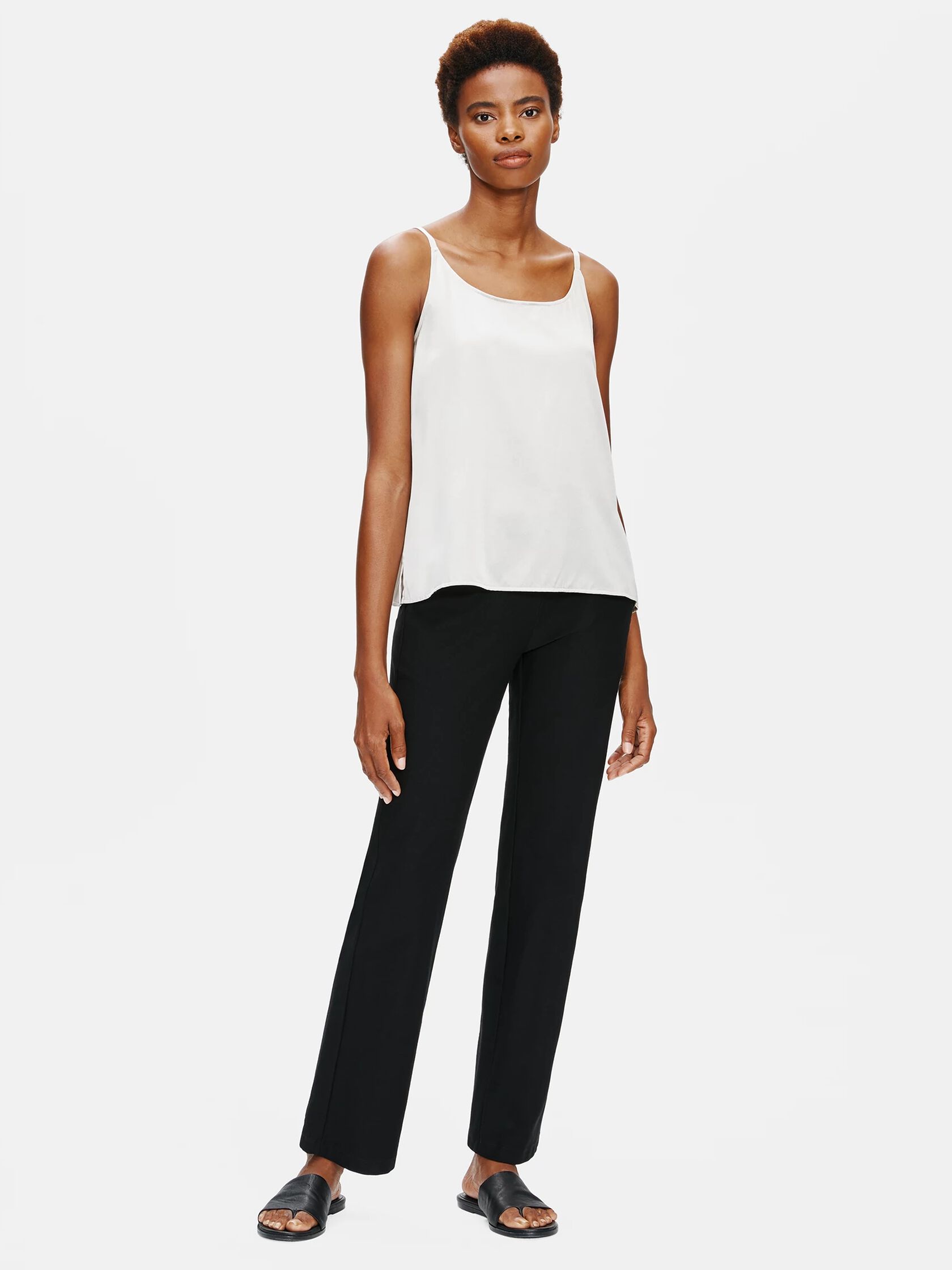 System Stretch Silk Charmeuse Cami