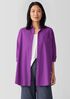 Washed Organic Cotton Poplin Classic Collar Long Shirt