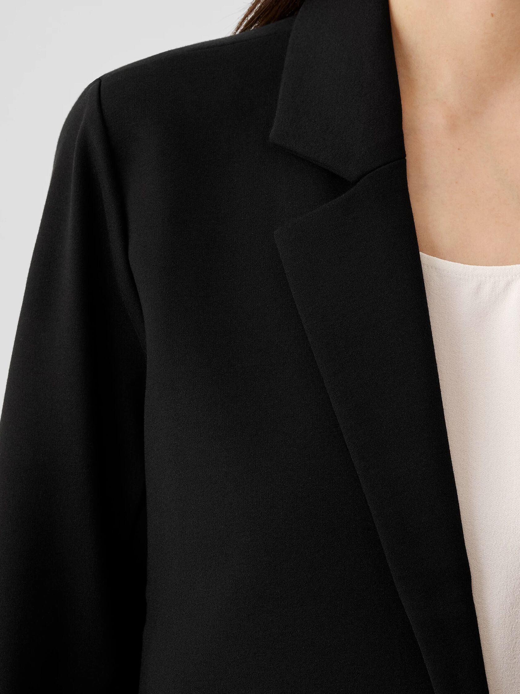 Washable Flex Ponte Notch Collar Blazer