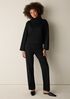 Lightweight Ponte Funnel Neck Top