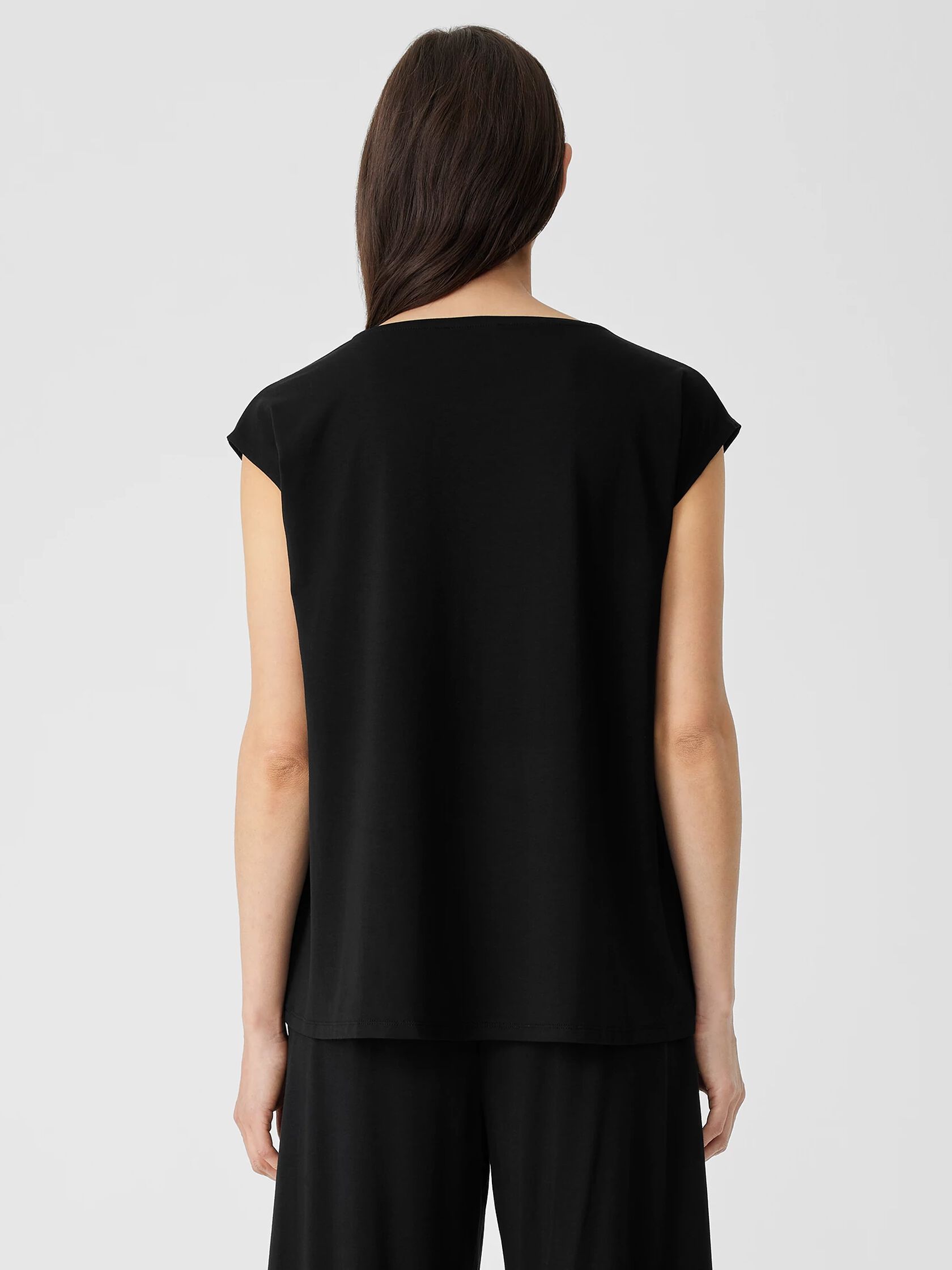 Fine Jersey Jewel Neck Top