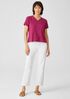 Organic Cotton Slub V-Neck Tee