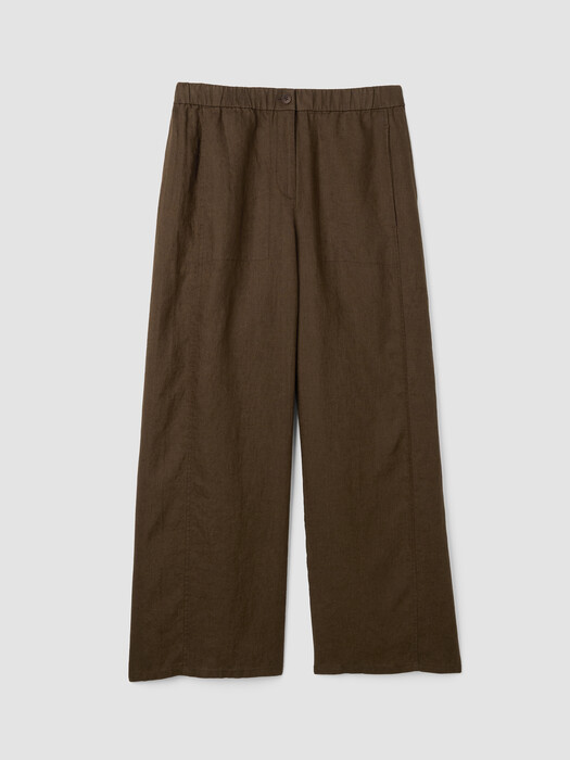 Organic Linen Wide-Leg Trouser Pant
