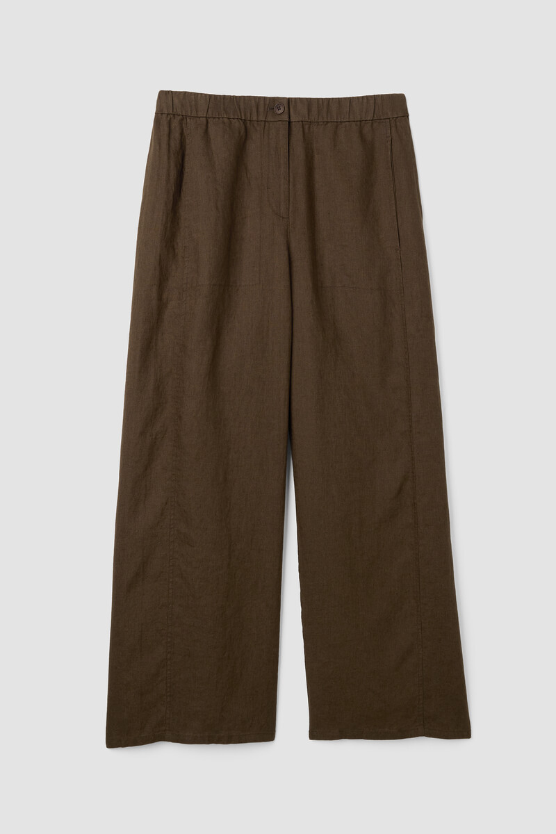 Organic Linen Wide-Leg Trouser Pant Organic Linen Wide-Leg Trouser Pant