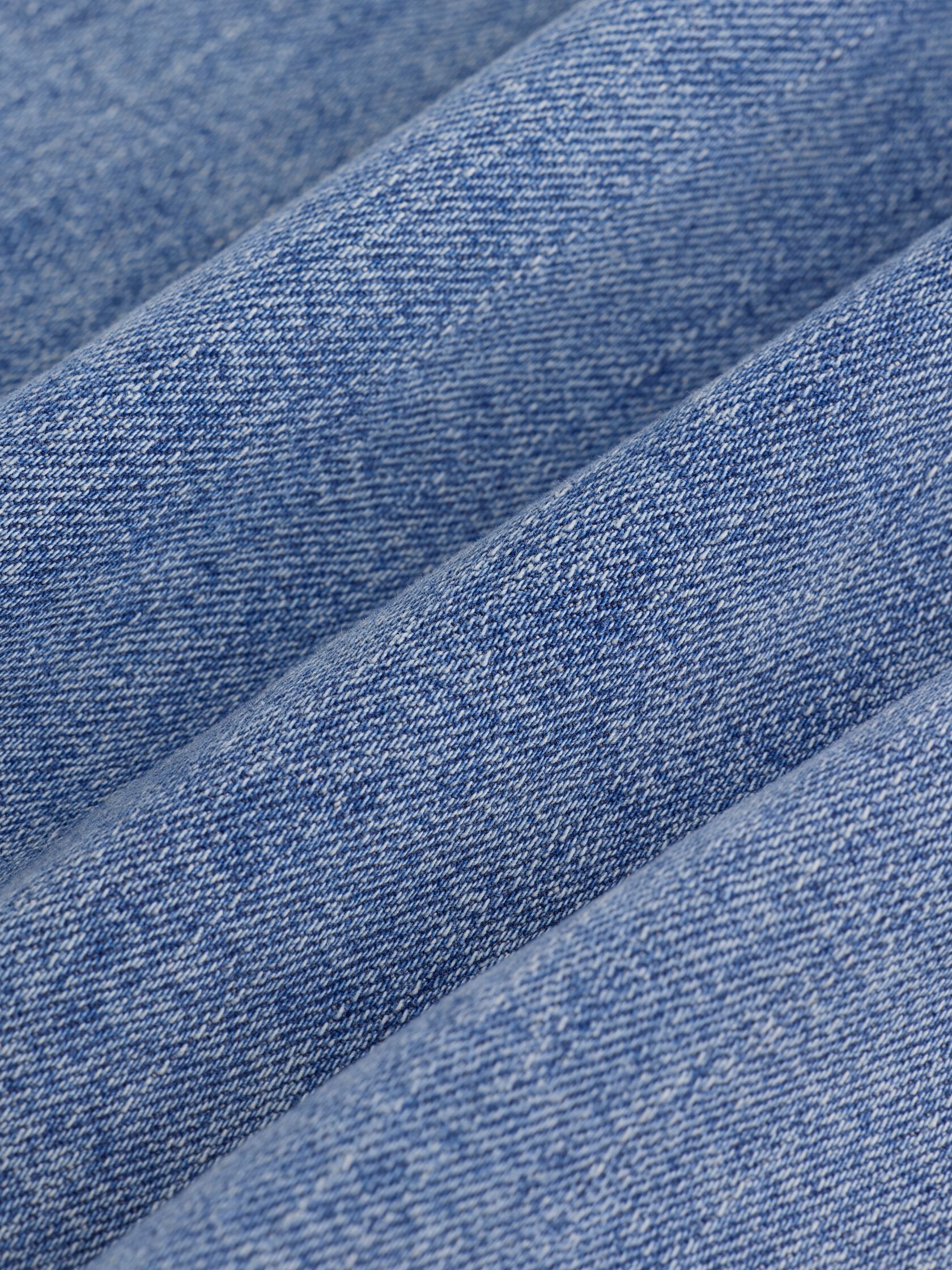 Cotton Stretch Denim Roomy Wide Trouser