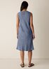 Textured Silk Jacquard Wrap Dress