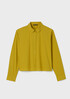Washed Organic Cotton Poplin Classic Collar Short Shirt