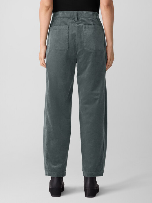 Organic Cotton Stretch Corduroy Lantern Pant