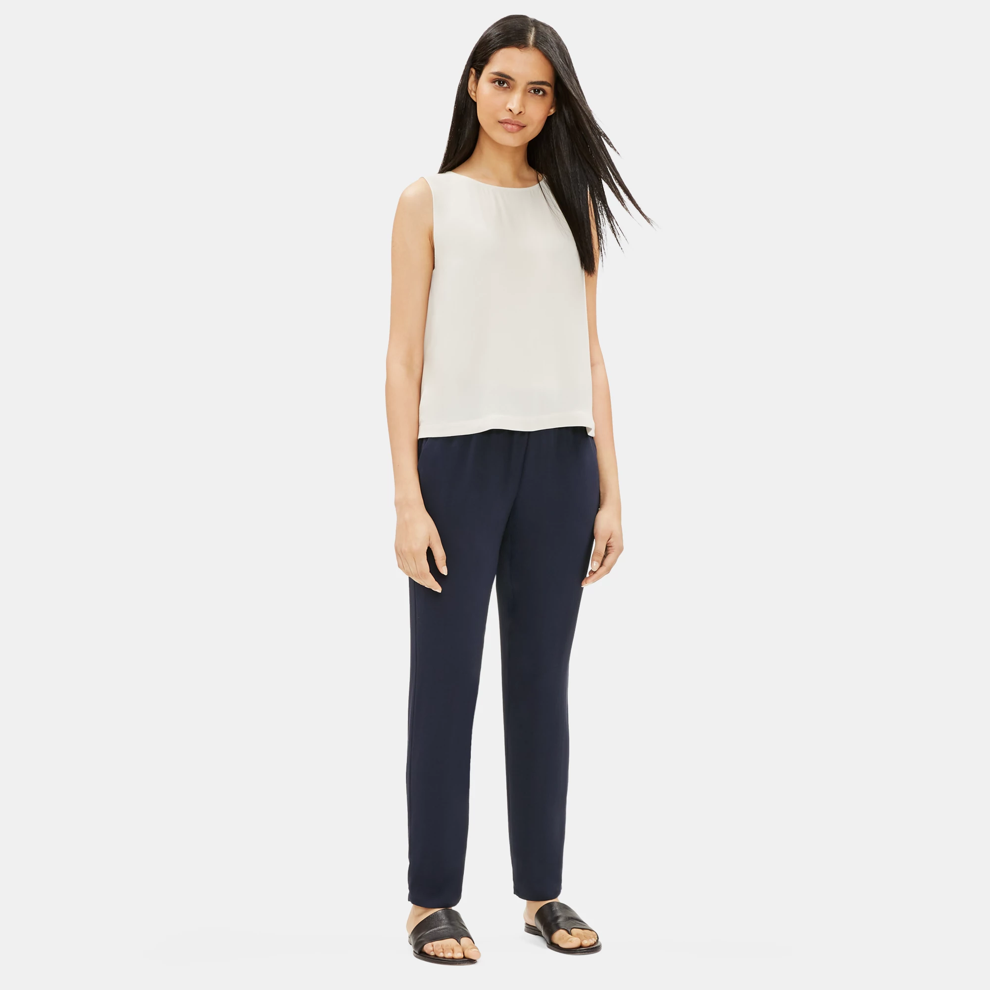 System Silk Georgette Crepe Slouchy 