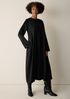 Heavyweight Silk Charmeuse Round Neck Dress