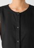 Organic Linen Round Neck Long Vest