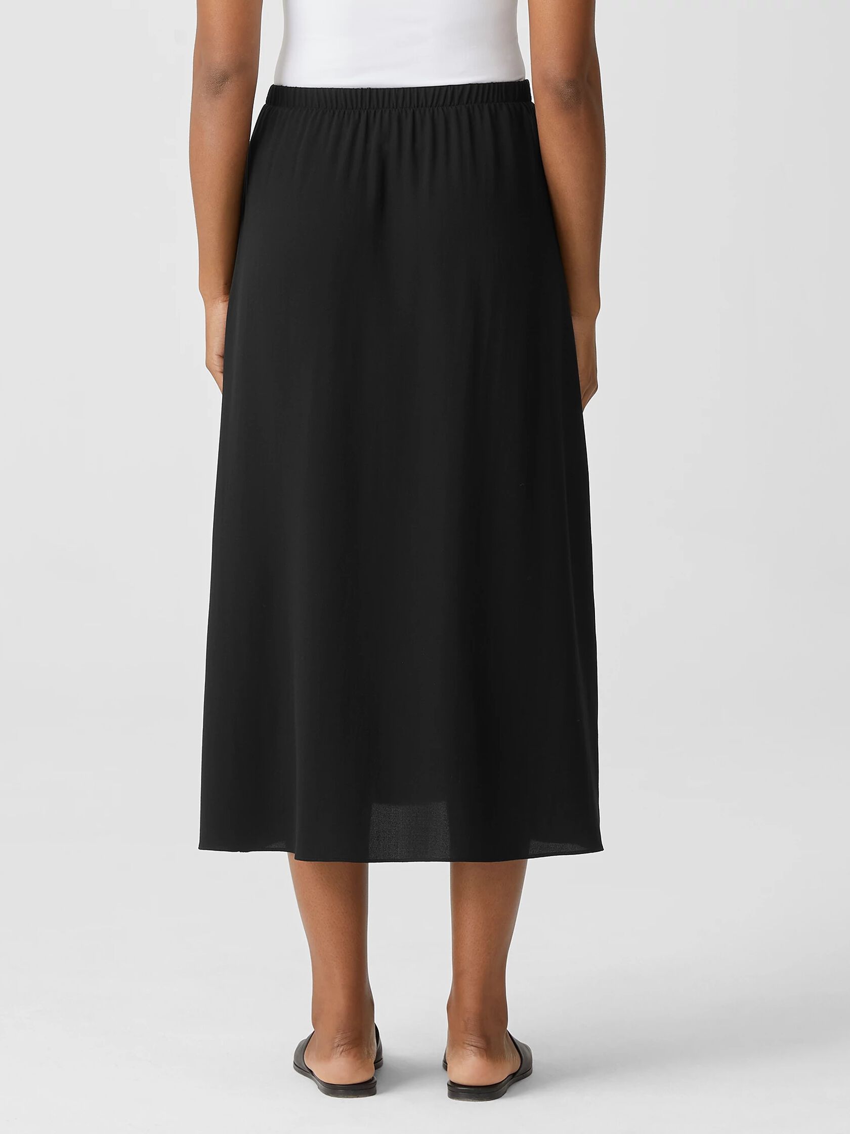 Silk Georgette Flared Skirt