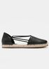 Lee Washed Leather Espadrille Flat