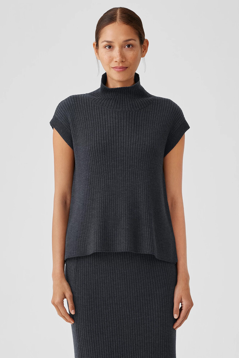 Merino Turtleneck Top in Regenerative Wool Merino Turtleneck Top in Regenerative Wool