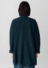 Lightweight Boiled Wool High Collar Jacket in Regenerative Wool