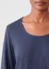 Cozy Organic Cotton Interlock U-Neck Top