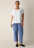 Organic Linen Jersey V-Neck Tee